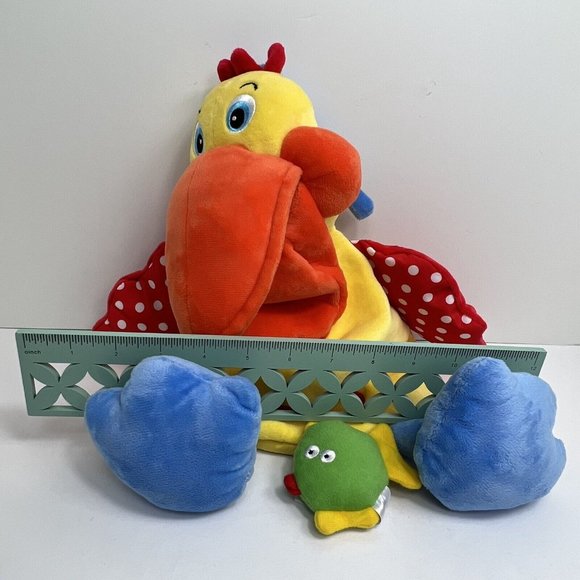 Melissa & Doug K's Kids Plush Hungry Pelican With 1 Rattle Fish Crinkle Squeak - Picture 9 of 12